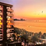 apartment for sale in a white frame in Makhinjauri